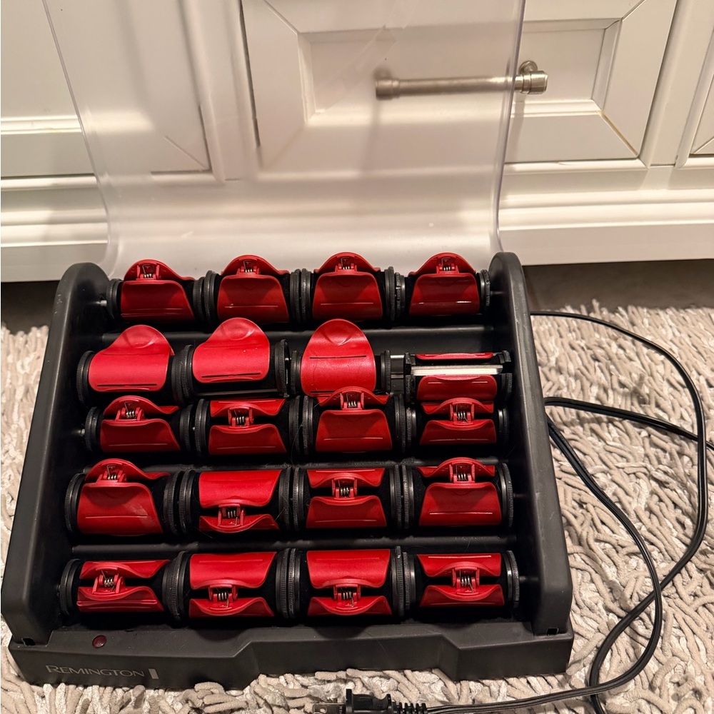 Remington Red and Black Hair Rollers